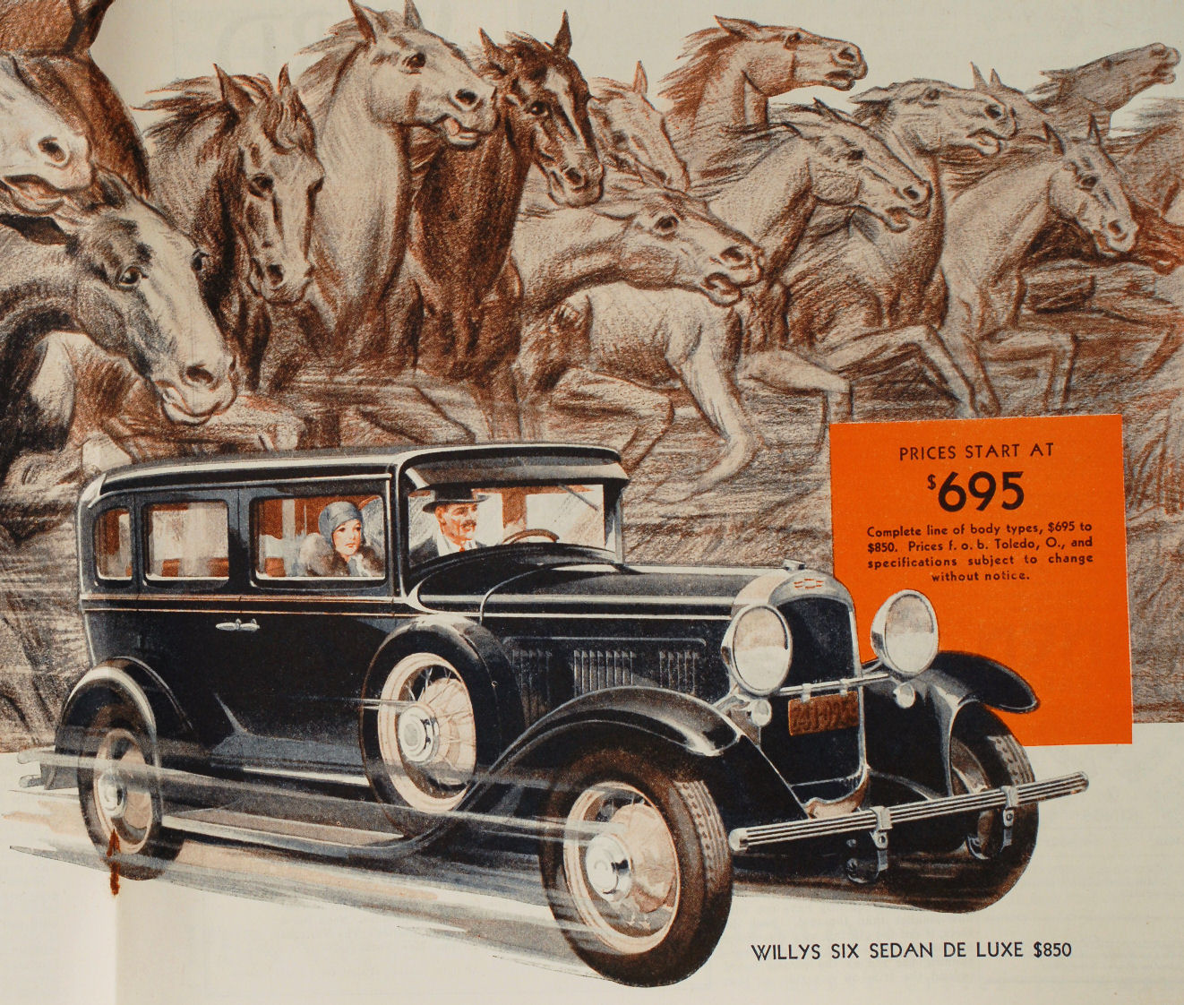 1930 Willys Auto Advertising